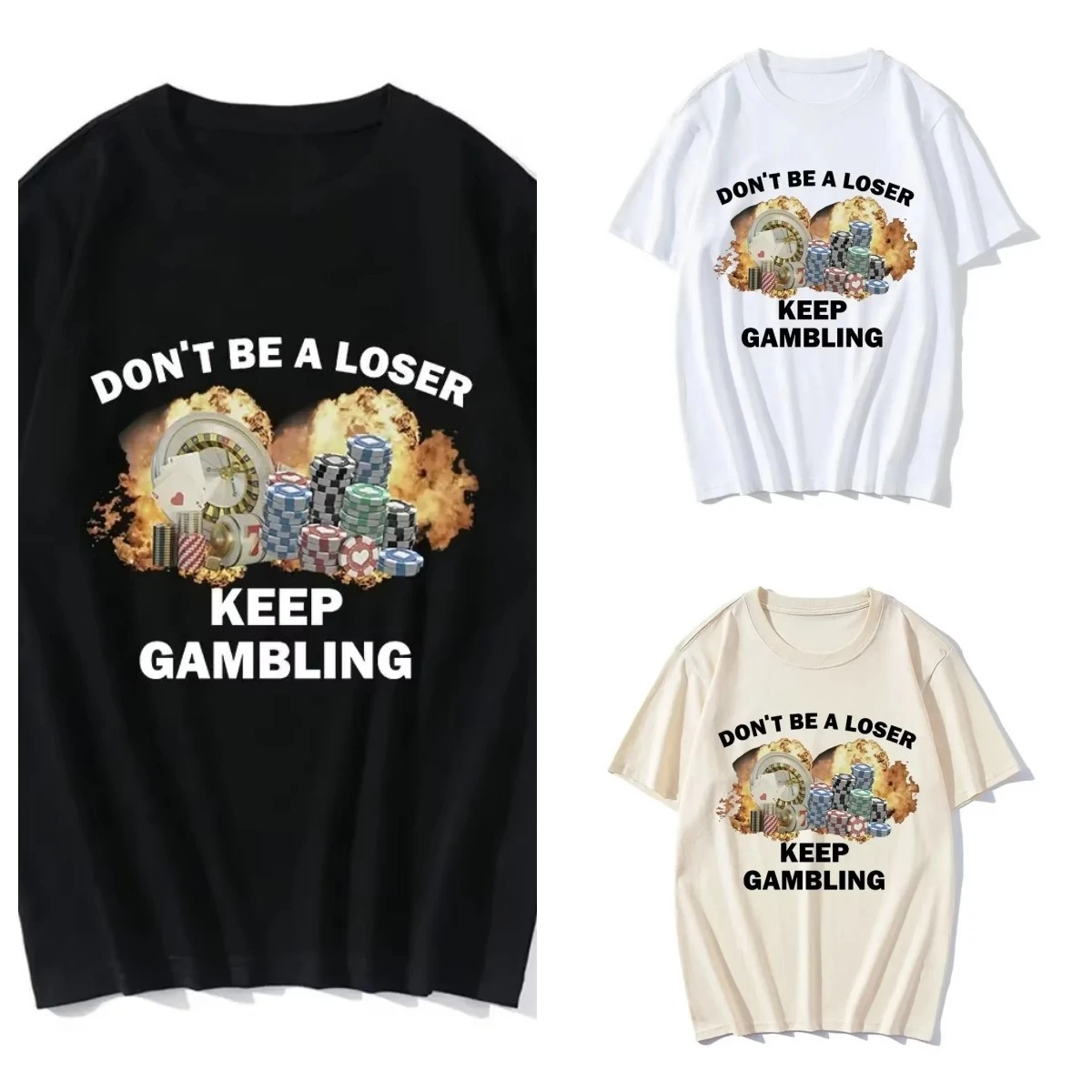 Футболка Don't be a loser Keep Gambling Meme, унисекс, высококачественная хлопковая модная футболка в стиле хип-хоп, повседневная свободная футболка с короткими рукавами
Футболка Don't be a loser Keep Gambling Meme, унисекс, высококачественная хлопковая модная футболка в стиле хип-хоп, повседневная свободная футболка с короткими рукавами