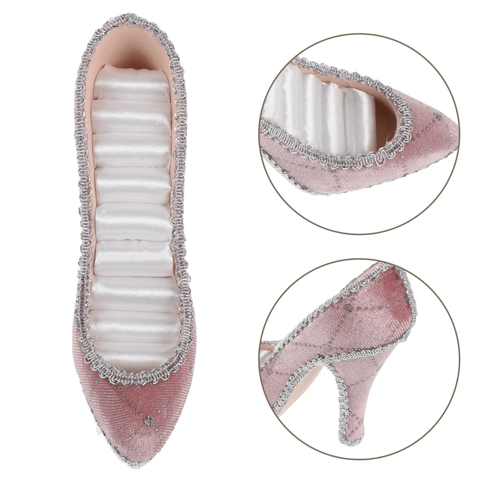 Jewelry Display Stand High Heel Shoe Earring Ring Holder Vanity Organizer for Home Dresser Retail Boutique Store Exhibition
Jewelry Display Stand High Heel Shoe Earring Ring Holder Vanity Organizer for Home Dresser Retail Boutique Store Exhibition