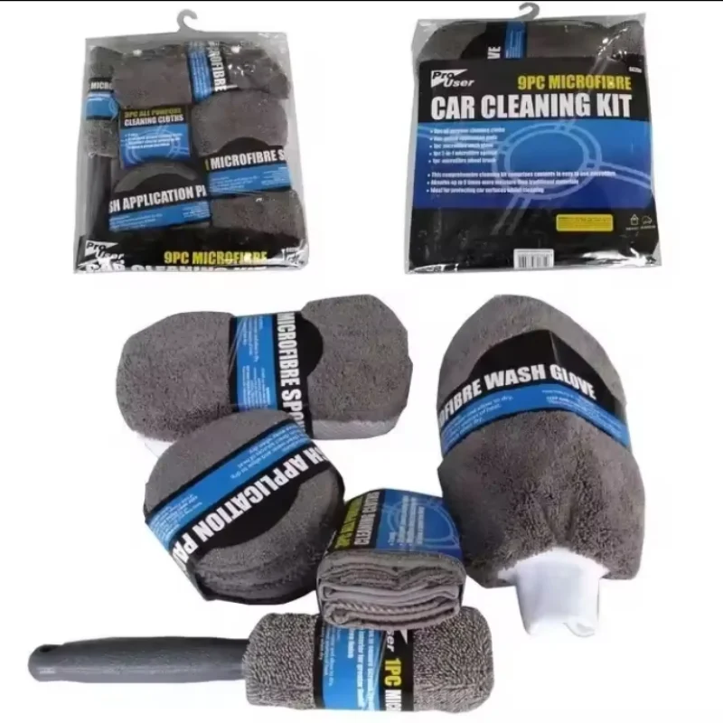 9Pcs Microfiber Cleaning Cloth Car Cleaner Sponge Wash Towel Set Auto Care Car Wash Cleaning Kit Tools
9Pcs Microfiber Cleaning Cloth Car Cleaner Sponge Wash Towel Set Auto Care Car Wash Cleaning Kit Tools