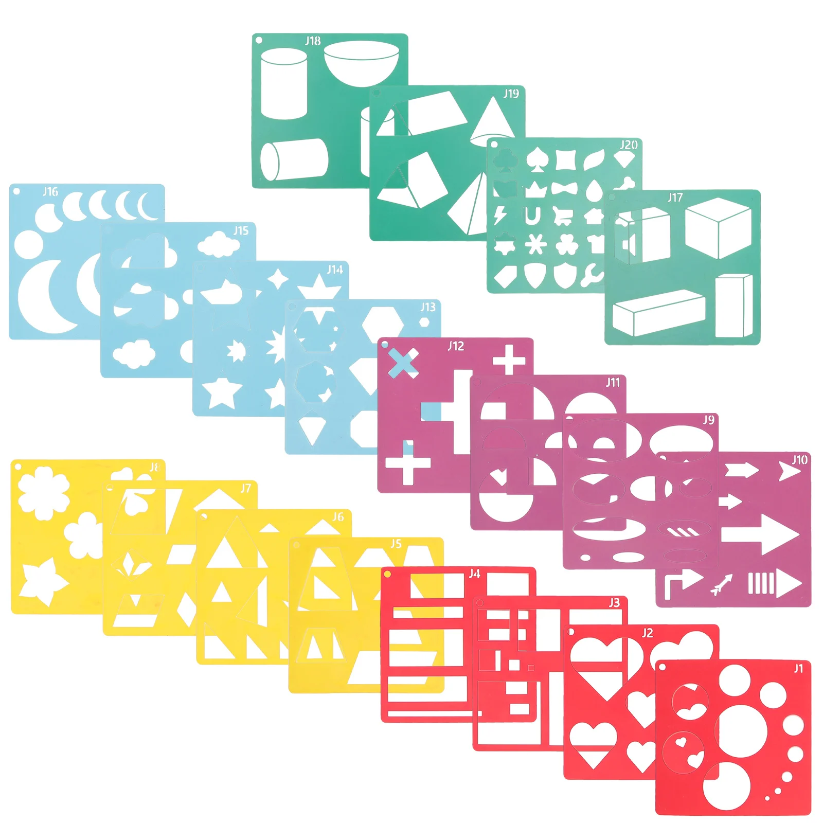 20 Sheets Drawing Stencils Painting Templates Durable Pet Material DIY Craft Supplies Reusable Art Decoration Painting Stencils
20 Sheets Drawing Stencils Painting Templates Durable Pet Material DIY Craft Supplies Reusable Art Decoration Painting Stencils