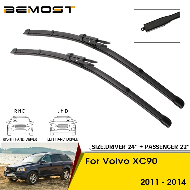 Car Wiper Blades For Volvo XC90 2011-2014 Windshield Windscreen Front Window Blades 24"+22" Car Accessories
Car Wiper Blades For Volvo XC90 2011-2014 Windshield Windscreen Front Window Blades 24"+22" Car Accessories