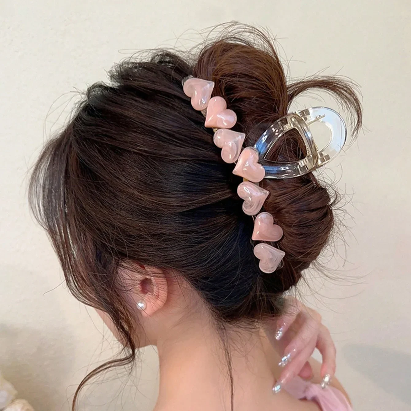 1pc Sweet Lady Heart Shaped Fashion Accessory Tiaras Hair Clips for Women Suitable for Daily Leisure
1pc Sweet Lady Heart Shaped Fashion Accessory Tiaras Hair Clips for Women Suitable for Daily Leisure