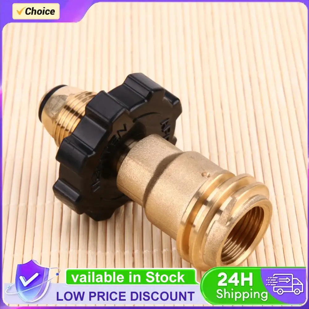Universal Fit Gas Adapter Converts Safe Outlet Brass Adapter Corrosion Resistant Propane Valve for BBQ Gas Grill Heater
Universal Fit Gas Adapter Converts Safe Outlet Brass Adapter Corrosion Resistant Propane Valve for BBQ Gas Grill Heater