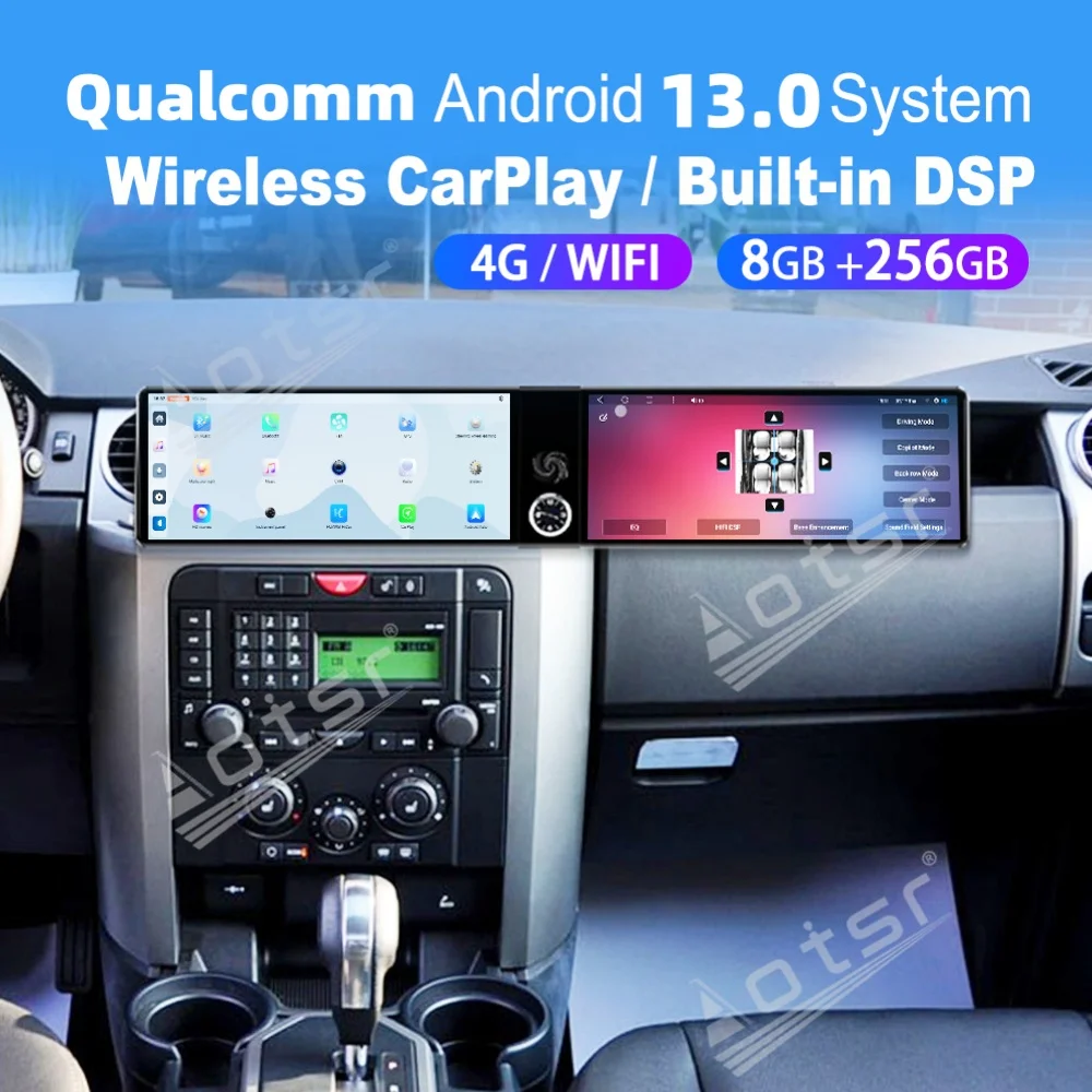 12,3 двойной экран Qualcomm Carplay Android автомобильный мультимедиа для Land Rover Discovery 3 2004 ~ 2009 GPS-навигация автомобильный радиоприемник
12,3 двойной экран Qualcomm Carplay Android автомобильный мультимедиа для Land Rover Discovery 3 2004 ~ 2009 GPS-навигация автомобильный радиоприемник