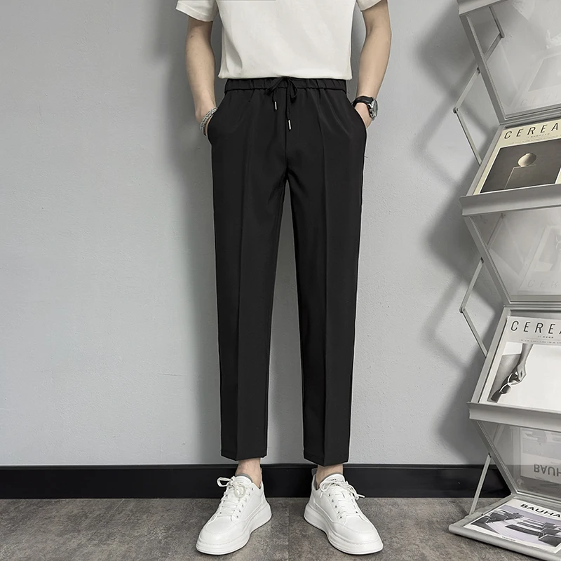 Bla Casual Pants for Men Loose Straight Leg Spring Autumn Trendy Drapey Brandl Youthful Sle All Seasons Long Trousers
Bla Casual Pants for Men Loose Straight Leg Spring Autumn Trendy Drapey Brandl Youthful Sle All Seasons Long Trousers