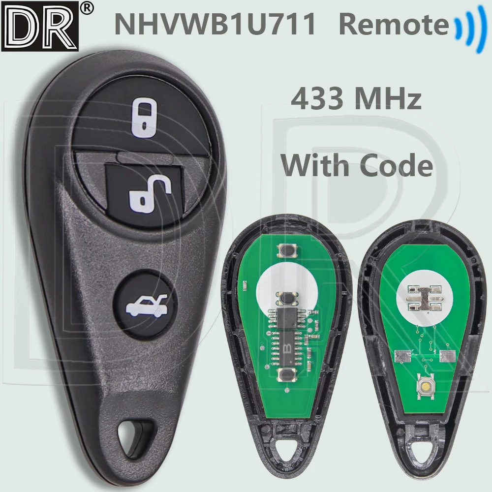 DR NHVWB1U711 433ASK Car Remote Control Key With Code For Subaru Outback Forester Impreza Legacy Impreza Tribeca WRX 1999-2009
DR NHVWB1U711 433ASK Car Remote Control Key With Code For Subaru Outback Forester Impreza Legacy Impreza Tribeca WRX 1999-2009