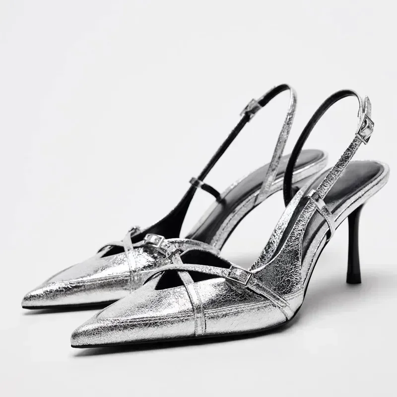 Spring and Autumn Minimalist Cross Strap Embellished Pointed High-Heeled Sandals with British Style Single Shoes Women
Spring and Autumn Minimalist Cross Strap Embellished Pointed High-Heeled Sandals with British Style Single Shoes Women
