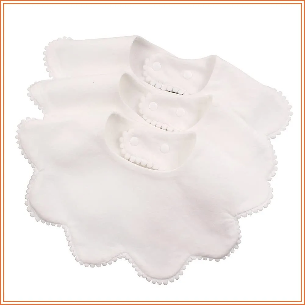 3 PCS White Flower Baby Bibs, Infant Burp Clothes, Cotton Saliva Towel for Toddler Girls
3 PCS White Flower Baby Bibs, Infant Burp Clothes, Cotton Saliva Towel for Toddler Girls