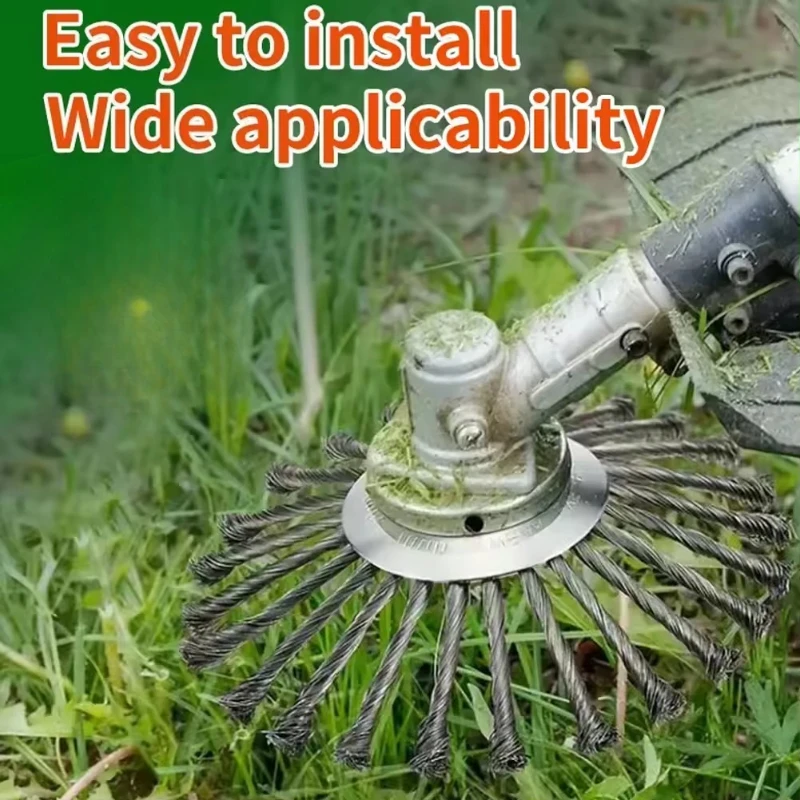 6/8-дюймовое проволочное колесо для прополки, инструмент для кошения садового газона, аксессуары для колес прополки, проволочная головка для прополки газонокосилки 
6/8-дюймовое проволочное колесо для прополки, инструмент для кошения садового газона, аксессуары для колес прополки, проволочная головка для прополки газонокосилки