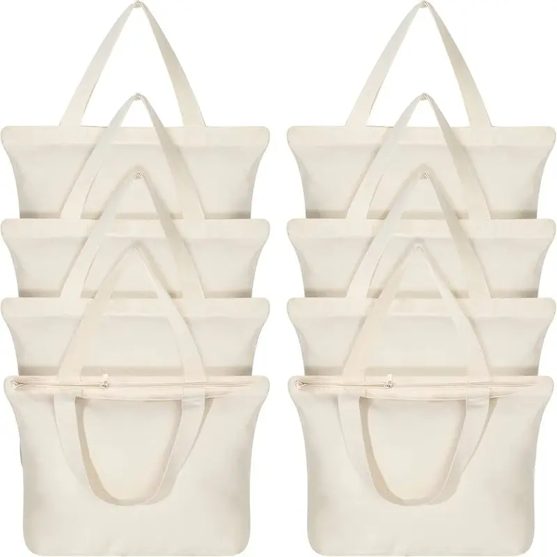 Сумка-тоут Epakh на молнии - многоразовая большая пустая хлопковая парусиновая сумка для покупок оптом для женщин и мужчин, рукоделие своими руками 
Сумка-тоут Epakh на молнии - многоразовая большая пустая хлопковая парусиновая сумка для покупок оптом для женщин и мужчин, рукоделие своими руками