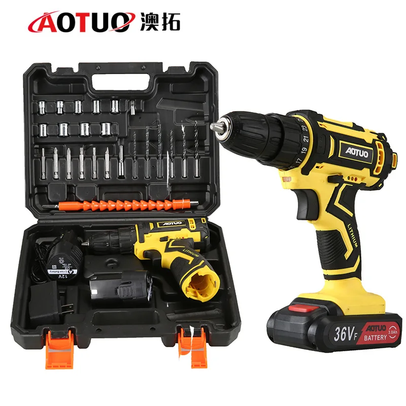 Cross-border new two-speed lithium battery drill, high-power rechargeable household charging drill, electric screwdriver, hand d
Cross-border new two-speed lithium battery drill, high-power rechargeable household charging drill, electric screwdriver, hand d