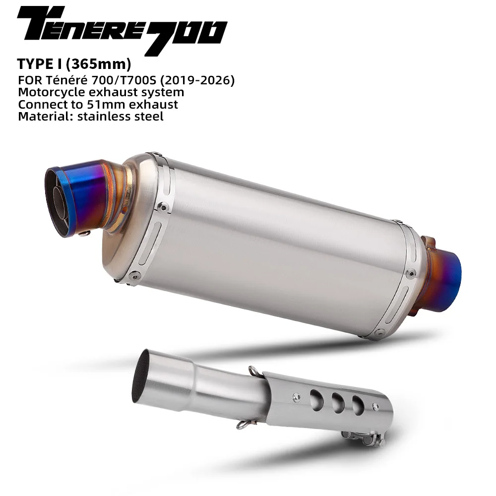 For T700s Tenere 700 2019-2026 Motorcycle Exhaust Muffler Slip-On mid Link Pipe Escape
For T700s Tenere 700 2019-2026 Motorcycle Exhaust Muffler Slip-On mid Link Pipe Escape