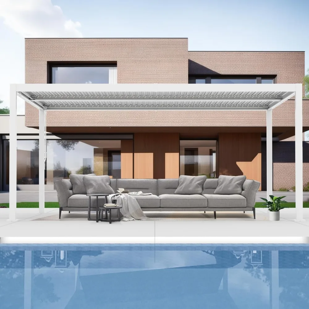 12' x 16'Sunshade aluminum pavilion and rainproof pavilion, suitable for outdoor terraces, courtyards, gardens, and courtyards
12' x 16'Sunshade aluminum pavilion and rainproof pavilion, suitable for outdoor terraces, courtyards, gardens, and courtyards