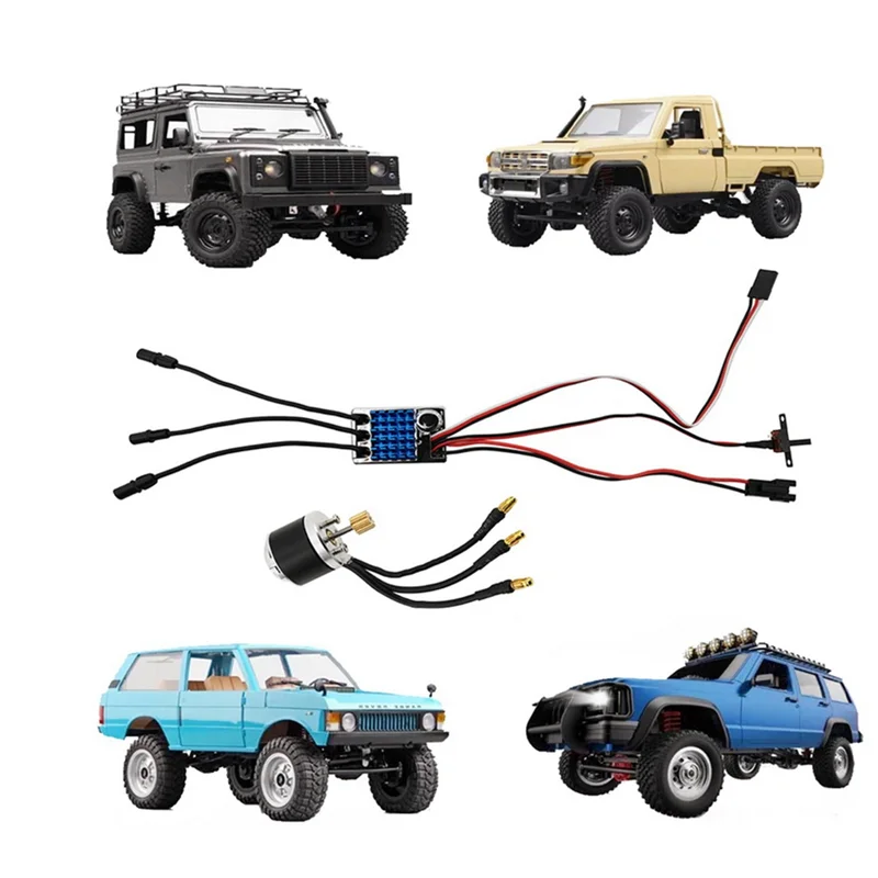 A63T-2322 2600KV Outrunner Motor AM32 45A ESC для 1/12 RC автомобиля MN99S MN168 Обновление радиоуправляемого автомобиля Power Kit
A63T-2322 2600KV Outrunner Motor AM32 45A ESC для 1/12 RC автомобиля MN99S MN168 Обновление радиоуправляемого автомобиля Power Kit