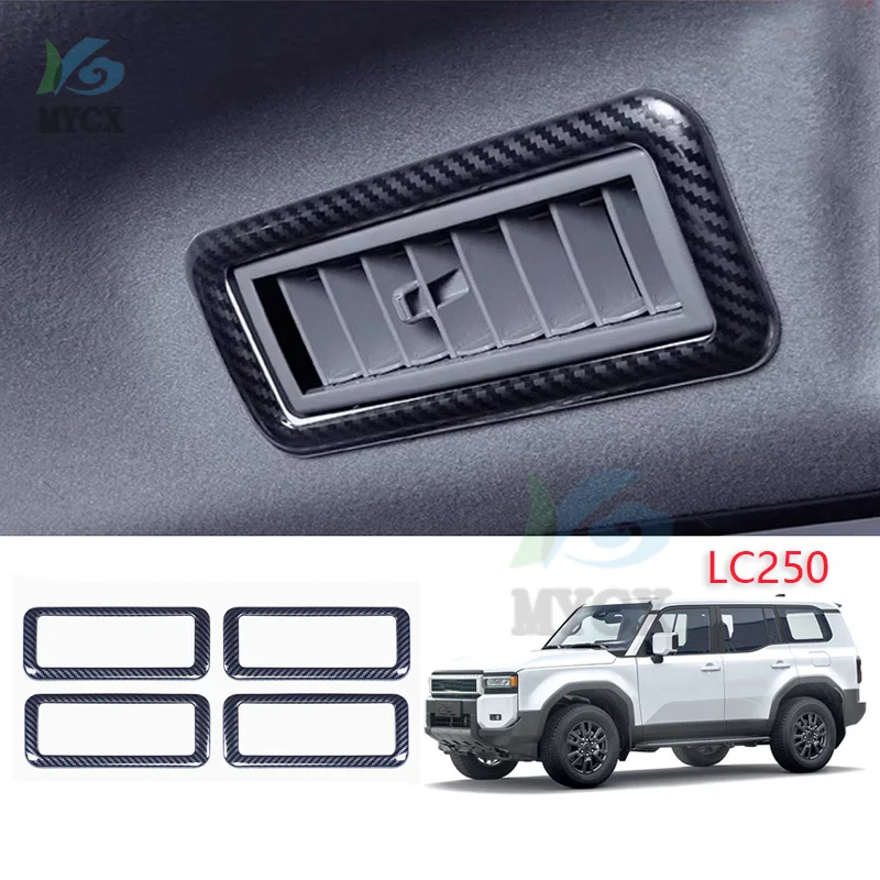 Для Toyota Land Cruiser 250 2024, декоративная рамка для вентиляционного отверстия на крыше автомобиля Prado LC250 FJ250, обновленные аксессуары для интерьера
Для Toyota Land Cruiser 250 2024, декоративная рамка для вентиляционного отверстия на крыше автомобиля Prado LC250 FJ250, обновленные аксессуары для интерьера