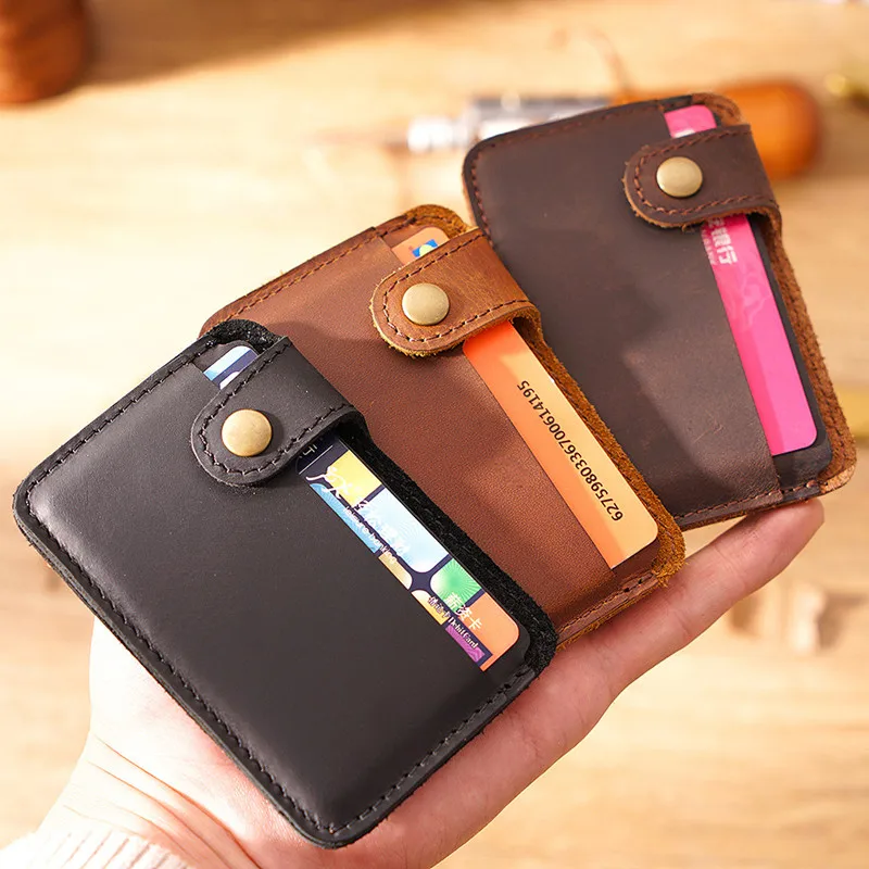 Retro Genuine Leather Credit Business Card Holder Case Mini Thin Women Men Wallets Pouch Cash Pocket Small Coin Purse Cardholder
Retro Genuine Leather Credit Business Card Holder Case Mini Thin Women Men Wallets Pouch Cash Pocket Small Coin Purse Cardholder