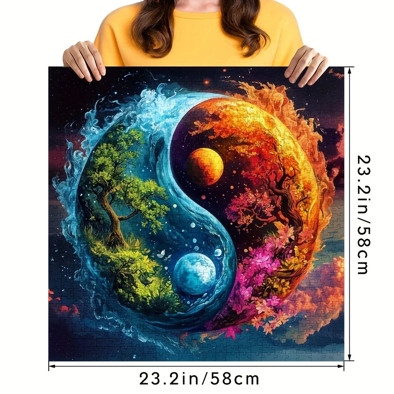 500/1024PCS Jigsaw Puzzle Yin Yang Ice And Fire Duality Symbol For Adults Family Interactive Game Brain Challenge Home Decor
500/1024PCS Jigsaw Puzzle Yin Yang Ice And Fire Duality Symbol For Adults Family Interactive Game Brain Challenge Home Decor