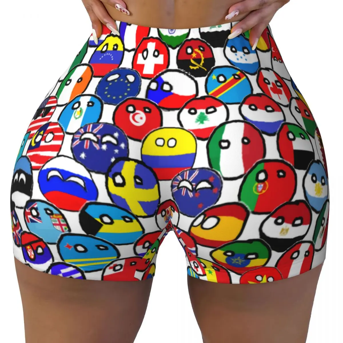 Изготовленные на заказ Polandballs Countryballs, мультяшные художественные комиксы, волейбольные байкерские шорты для тренировок, женские спортивные шорты для спортзала, йоги
Изготовленные на заказ Polandballs Countryballs, мультяшные художественные комиксы, волейбольные байкерские шорты для тренировок, женские спортивные шорты для спортзала, йоги