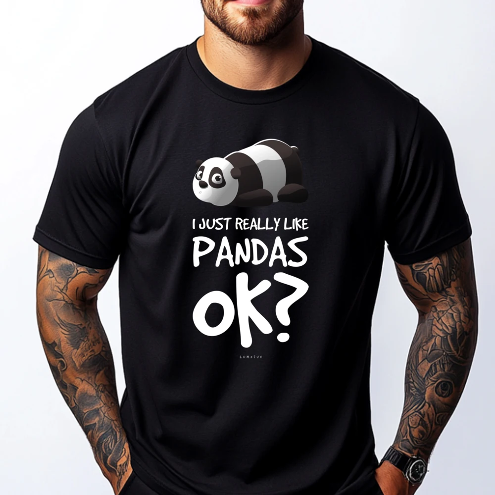 Funny Panda T Shirt I Just Really Like Pandas Camisetas Natural T-Shirt Graphic Tee Original Mens T-Shirts
Funny Panda T Shirt I Just Really Like Pandas Camisetas Natural T-Shirt Graphic Tee Original Mens T-Shirts