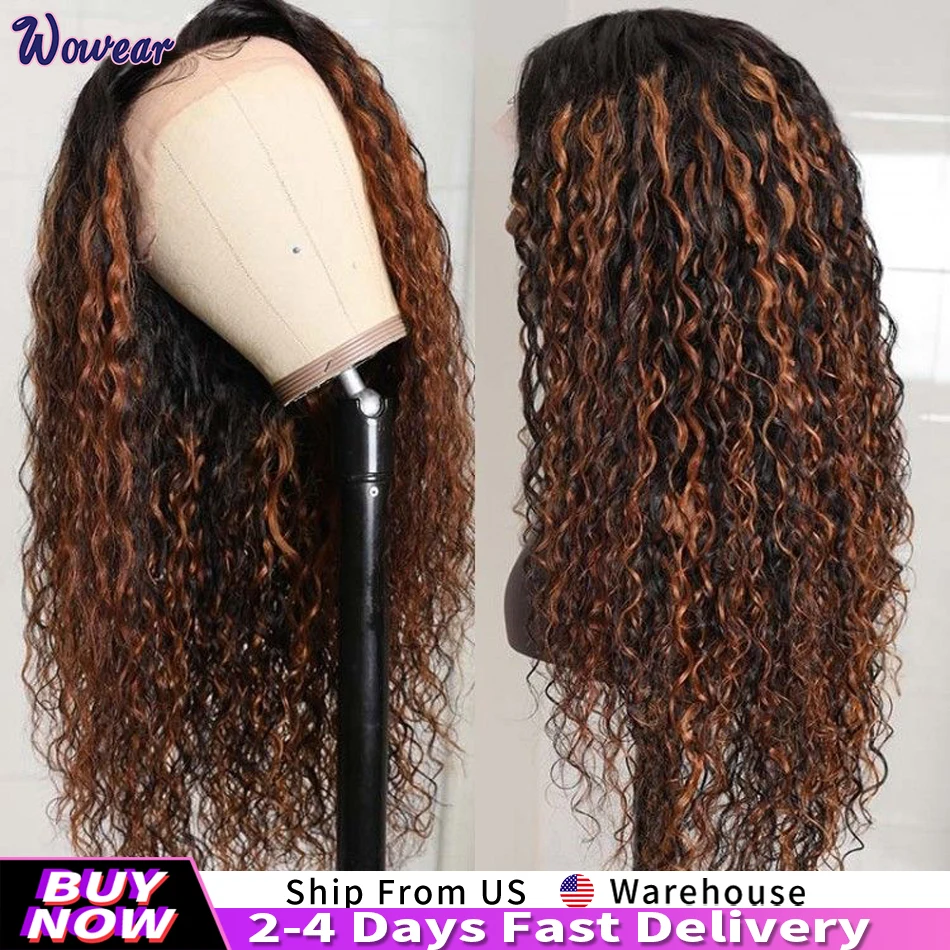 32Inch Highlight Lace Front Wig Human Hair 1B/30 Deep Wave Ombre Curly Lace Front Wig Human Hair 13x4 Lace Frontal Wig For Woman
32Inch Highlight Lace Front Wig Human Hair 1B/30 Deep Wave Ombre Curly Lace Front Wig Human Hair 13x4 Lace Frontal Wig For Woman