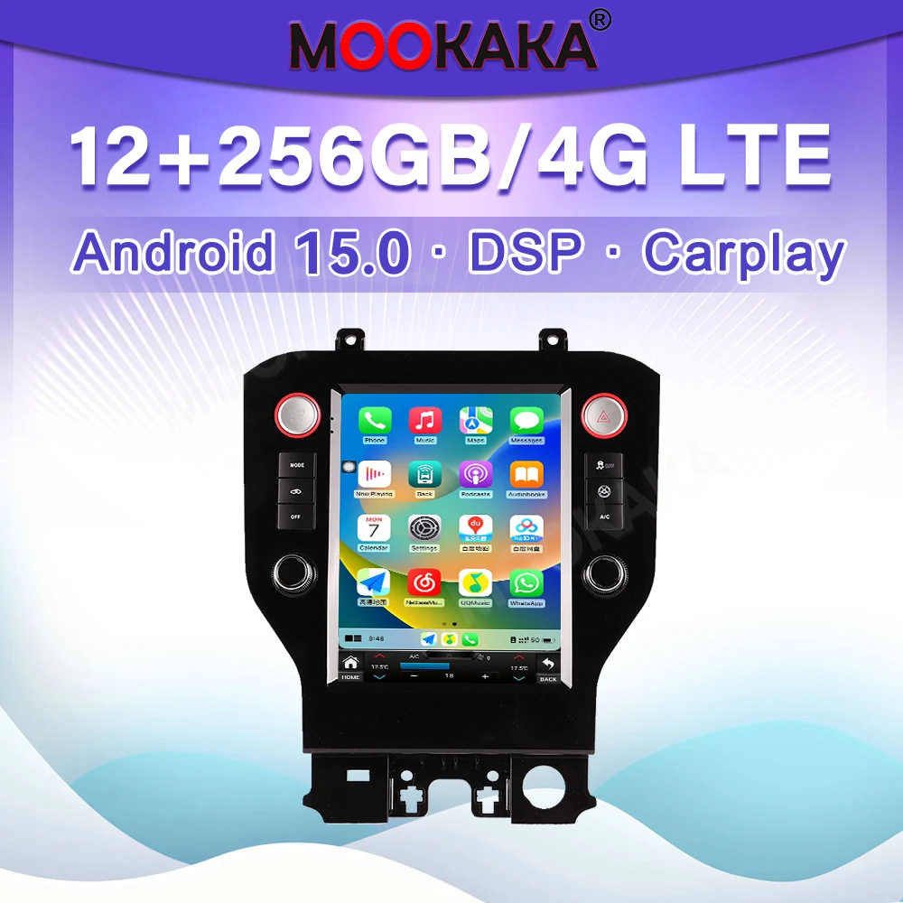 10,4 дюйма для Ford Mustang 2015 ~ 2021 автомобильный радиоплеер Android 15 экран мультимедийный GPS-навигатор головное устройство авто Carplay
10,4 дюйма для Ford Mustang 2015 ~ 2021 автомобильный радиоплеер Android 15 экран мультимедийный GPS-навигатор головное устройство авто Carplay