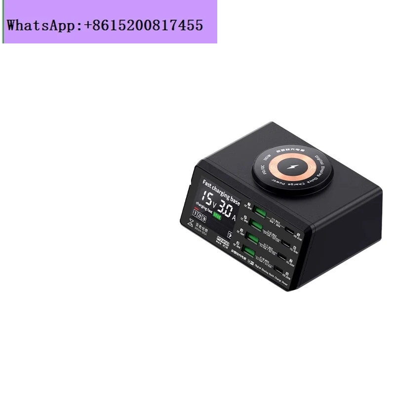 Multi-port USB charger real-time display current and voltage dedicated for maintenance, wireless fast charger
Multi-port USB charger real-time display current and voltage dedicated for maintenance, wireless fast charger