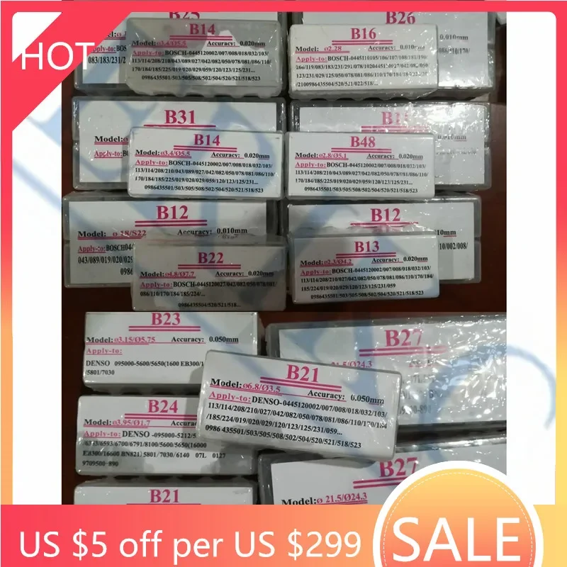 ERIKC Injector Adjust Shims 1000PCS B11 B12 B13 B14 B16 B22 B25 B26 B31 B48 B21 B23 B24 B27 Diesel Gasket Kit Washer for Bosch
ERIKC Injector Adjust Shims 1000PCS B11 B12 B13 B14 B16 B22 B25 B26 B31 B48 B21 B23 B24 B27 Diesel Gasket Kit Washer for Bosch