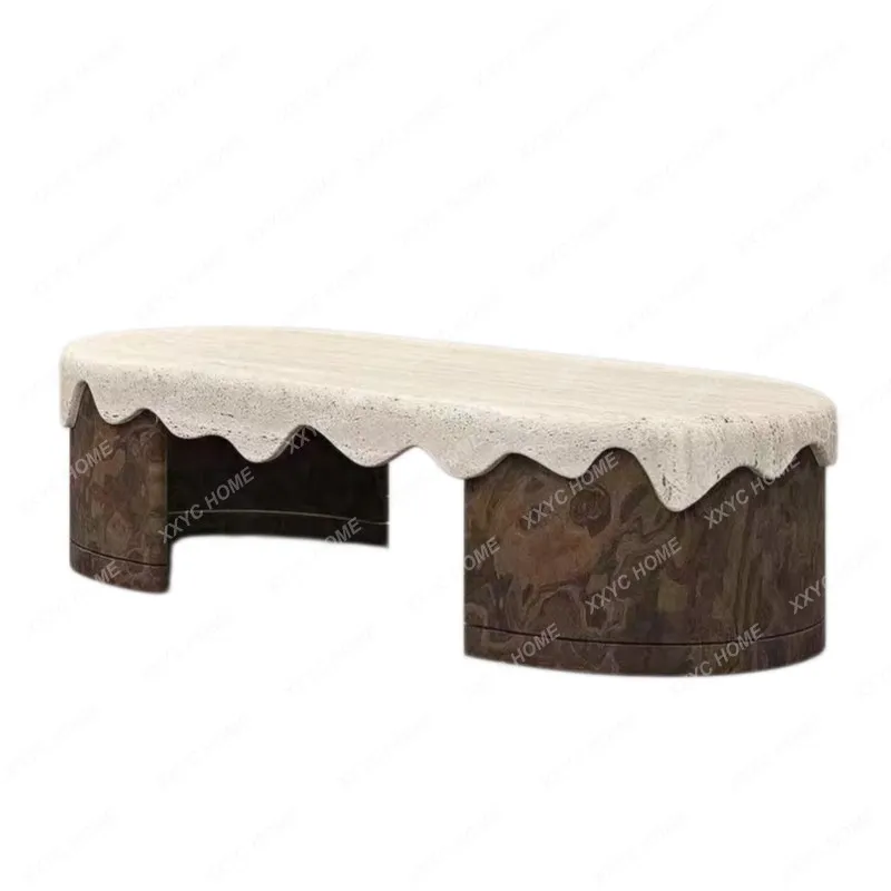 AA marble coffee table solid wood cloud special-shaped edge table designer living room corner table cream wind
AA marble coffee table solid wood cloud special-shaped edge table designer living room corner table cream wind