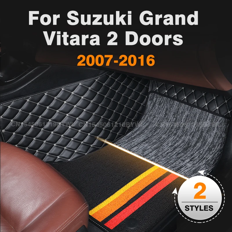 For Suzuki Grand Vitara 2 Doors 2007-2016 15 14 13 12 11 10 09 08 Custom Double layer Car Floor Mats Carpet Interior Accessories
For Suzuki Grand Vitara 2 Doors 2007-2016 15 14 13 12 11 10 09 08 Custom Double layer Car Floor Mats Carpet Interior Accessories