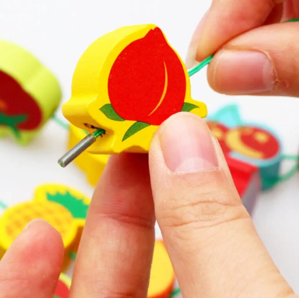 Childrens Wooden Lacing Threading Fruit Beads Tree Shapes Toy
Childrens Wooden Lacing Threading Fruit Beads Tree Shapes Toy