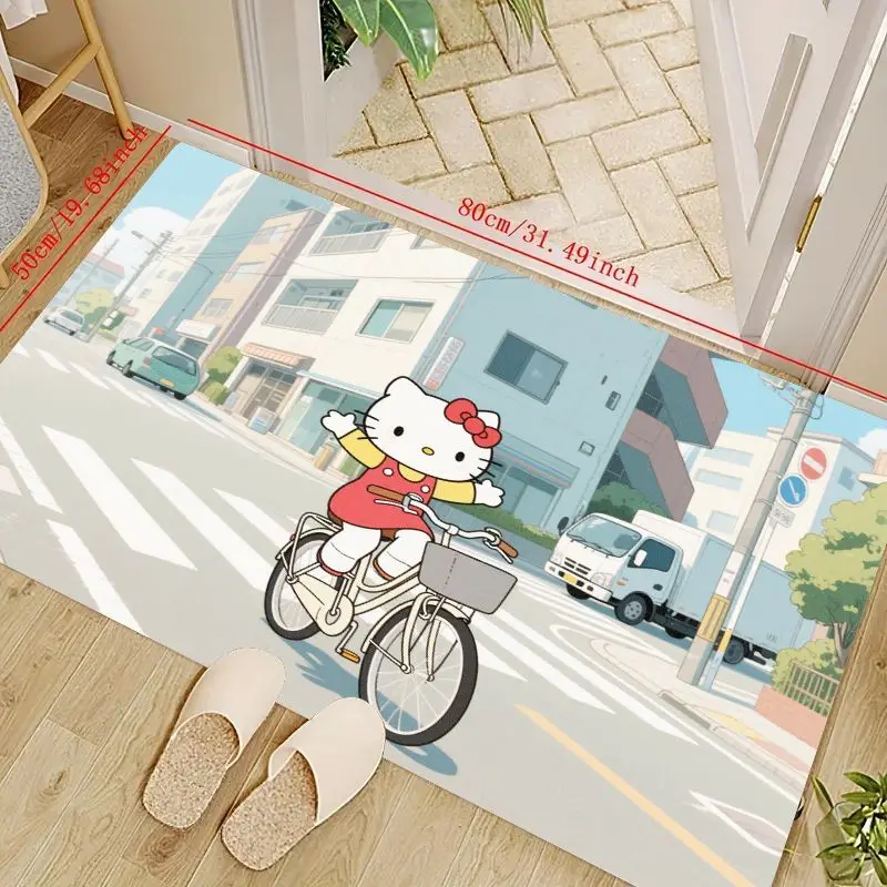 1 шт. Hello Kitty аниме мультфильм Велоспорт городской уличный напольный коврик, Kawaii Нескользящий моющийся входной коврик, мягкий кухонный коврик, Bedroo
1 шт. Hello Kitty аниме мультфильм Велоспорт городской уличный напольный коврик, Kawaii Нескользящий моющийся входной коврик, мягкий кухонный коврик, Bedroo