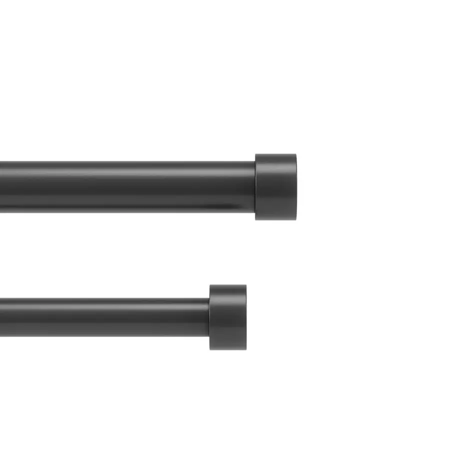 Cappa Double Curtain Rod, Includes 2 Matching Finials, Brackets amp Hardware, 66 to 120Inch, Black
Cappa Double Curtain Rod, Includes 2 Matching Finials, Brackets amp Hardware, 66 to 120Inch, Black