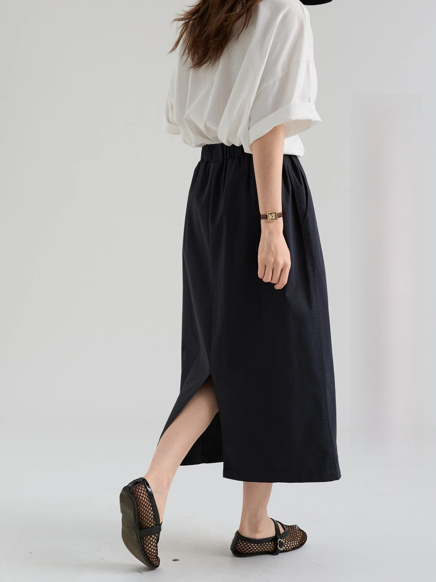 High Waist A-Line Skirt Women's Loose Fit Pure Cotton Japanese Style Workwear Summer New Arrival DRAWWIND Brand
High Waist A-Line Skirt Women's Loose Fit Pure Cotton Japanese Style Workwear Summer New Arrival DRAWWIND Brand