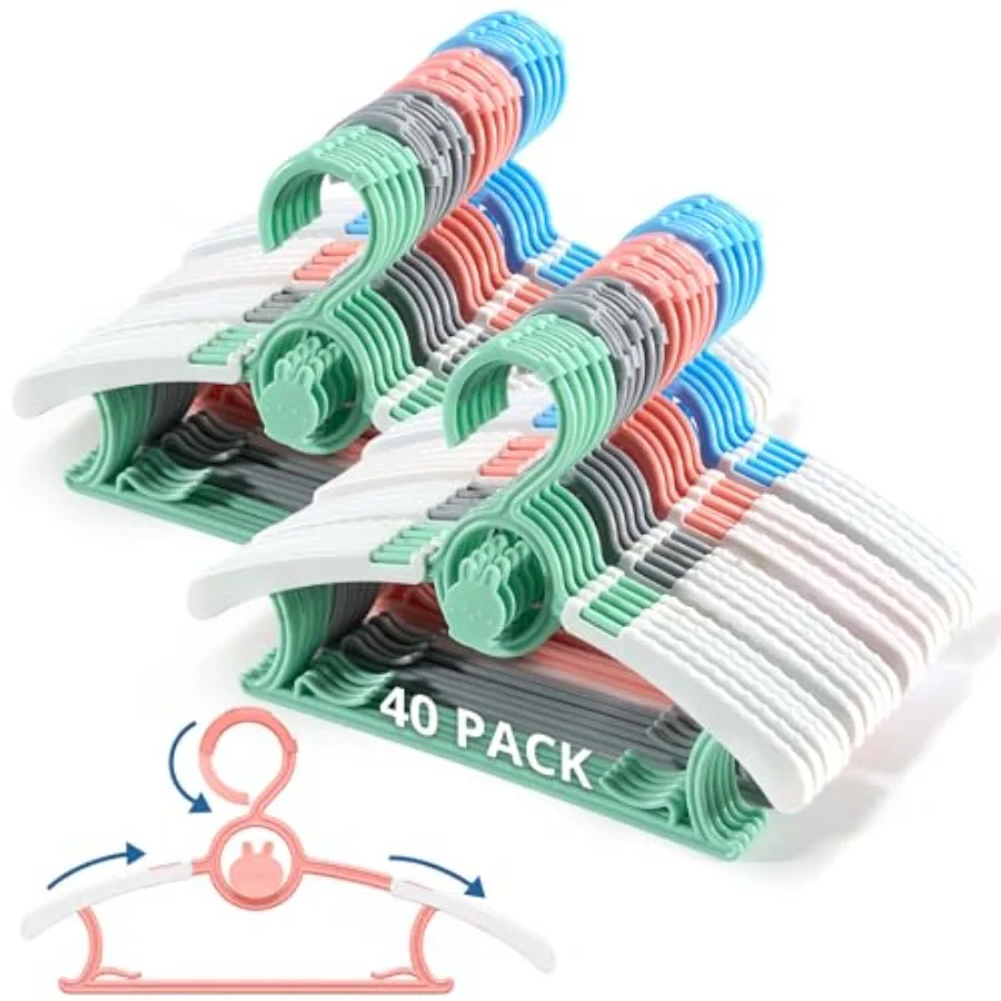 Baby Hangers for Closet Adjustable Extendable and Stackable Hangers 11~14inch Non-Slip Plastic Kid Hangeres Toddler Hangeres fo
Baby Hangers for Closet Adjustable Extendable and Stackable Hangers 11~14inch Non-Slip Plastic Kid Hangeres Toddler Hangeres fo