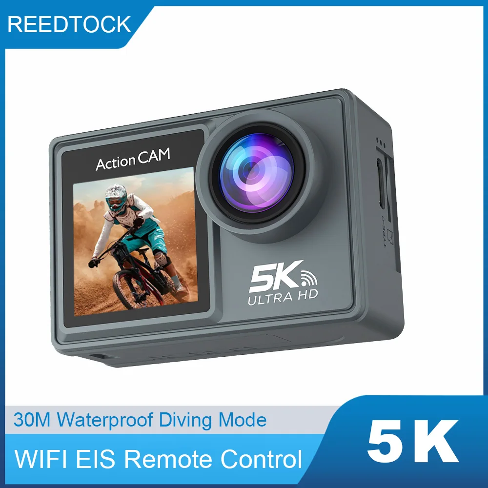 5K Action Camera 50MP 2.0 LCD EIS Anti-shake Dual Screens WiFi Waterproof Remote Control Sport Helmet Camera
5K Action Camera 50MP 2.0 LCD EIS Anti-shake Dual Screens WiFi Waterproof Remote Control Sport Helmet Camera