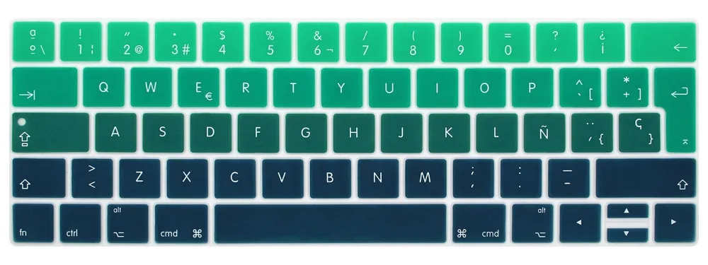 Градиентный испанский силиконовый чехол с клавиатурой для нового MacBook Pro 13 "A1706 и Pro 15" A1707 с сенсорной панелью 2016
Градиентный испанский силиконовый чехол с клавиатурой для нового MacBook Pro 13 "A1706 и Pro 15" A1707 с сенсорной панелью 2016