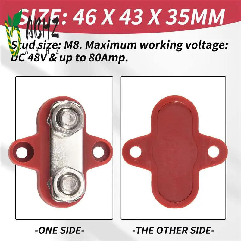 ABHZ-Terminal Block Studs M8 48V Junction Block Bus Bar Dual Heavy Duty Power Distribution Stud For Truck RV Boat
ABHZ-Terminal Block Studs M8 48V Junction Block Bus Bar Dual Heavy Duty Power Distribution Stud For Truck RV Boat