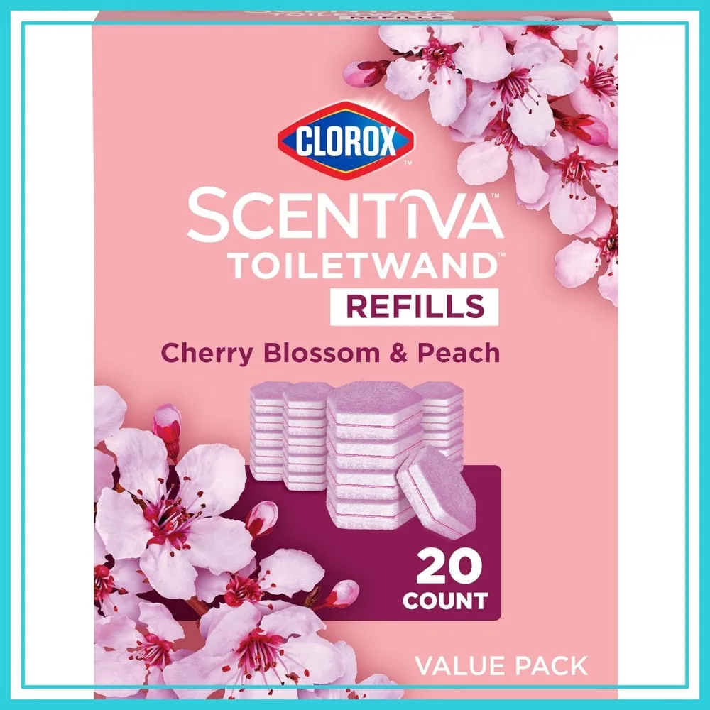 Toilet Wand Refills, Value Pack, Cherry Blossom and Peach, 20 Count
Toilet Wand Refills, Value Pack, Cherry Blossom and Peach, 20 Count