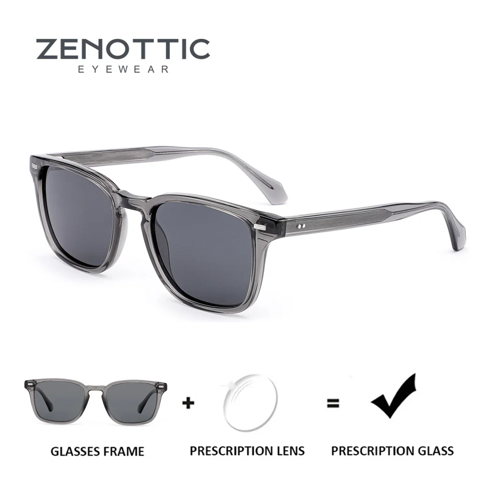 ZENOTTIC Acetate UV400 Polarized Sunglasses Prescription Custom Women Men Square Optical Sun Glasses
ZENOTTIC Acetate UV400 Polarized Sunglasses Prescription Custom Women Men Square Optical Sun Glasses
