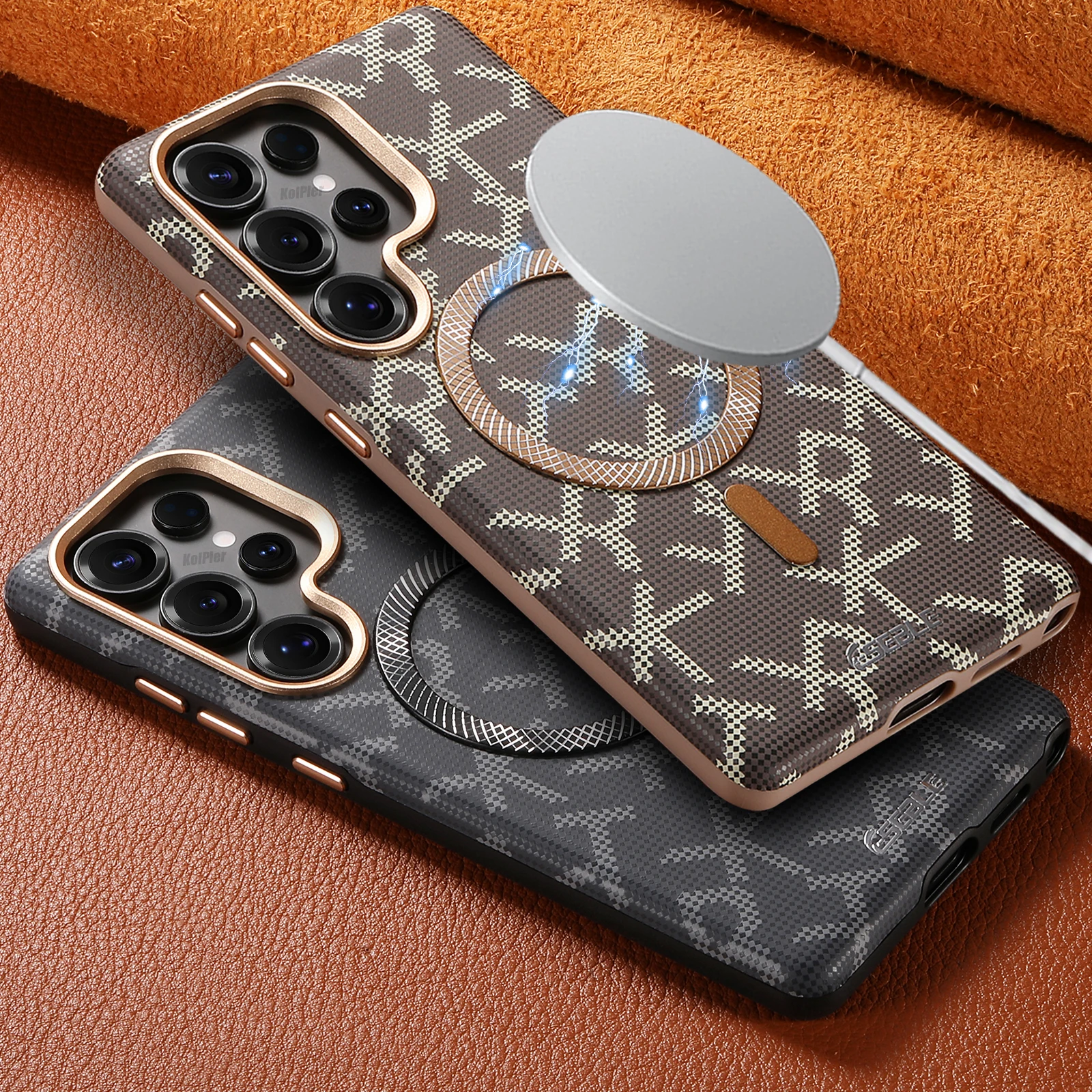 Premium Artificial Leather Magnetic Case For Samsung Galaxy S26 S25 S24 Ultra Textured Finish Metal Buttons Protective Cover
Premium Artificial Leather Magnetic Case For Samsung Galaxy S26 S25 S24 Ultra Textured Finish Metal Buttons Protective Cover