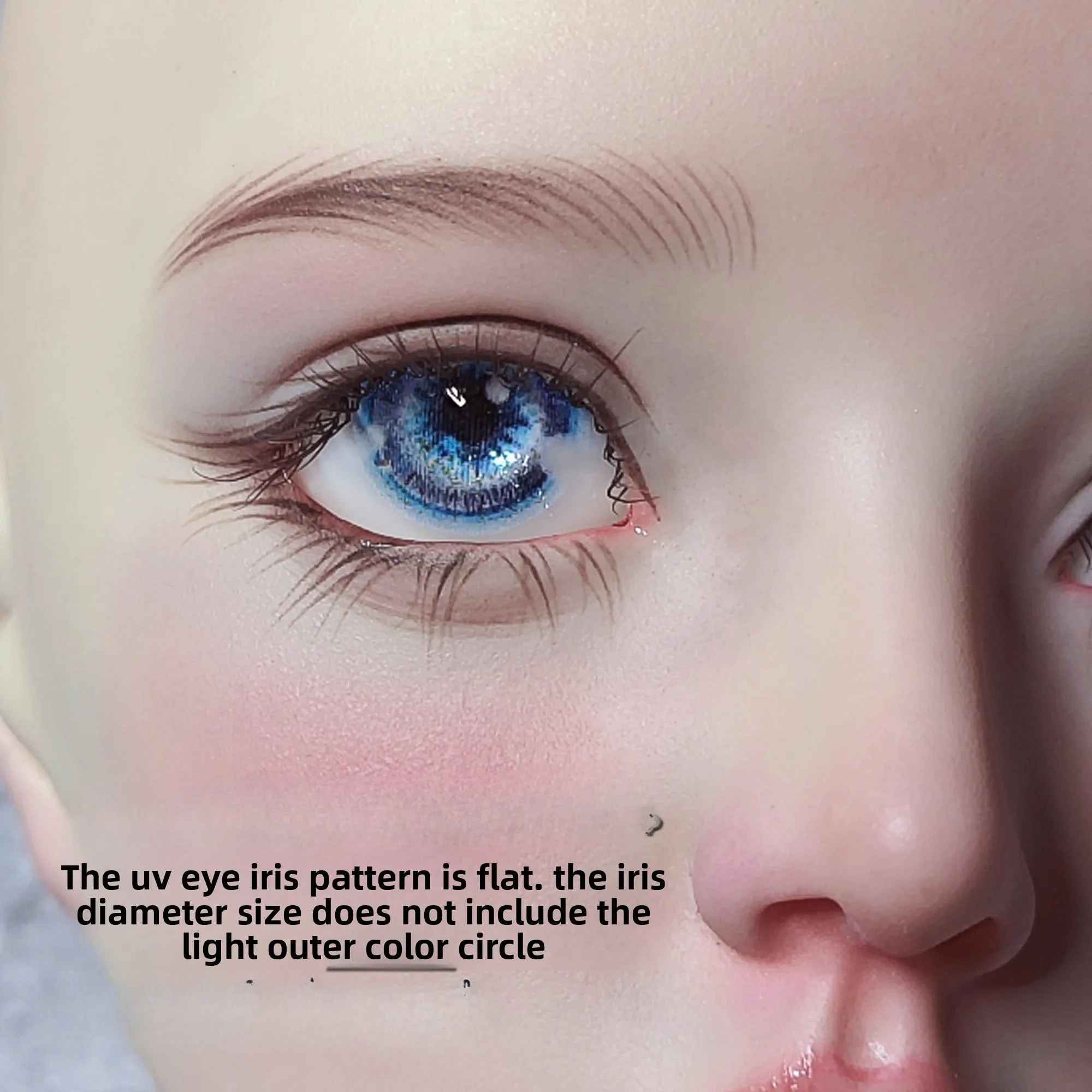 Glitter BJD resin eye UV fundus pressure eye 12141618mm size pupil
Glitter BJD resin eye UV fundus pressure eye 12141618mm size pupil