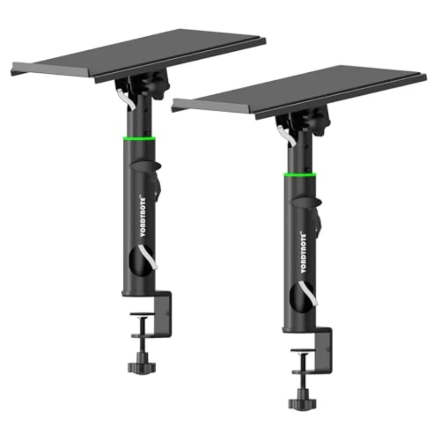Pair of Studio Monitor Stands Desk Clamp Speaker Stands 0-12 Tilt Height Adjustable with Cable Management
Pair of Studio Monitor Stands Desk Clamp Speaker Stands 0-12 Tilt Height Adjustable with Cable Management