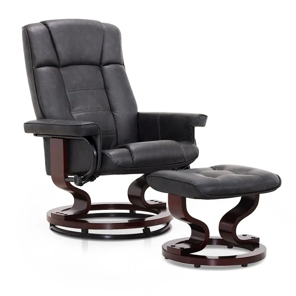Manual Swivel Recliner with Ottoman, Chair Ottoman Set for RV Small Spaces, Living Room, Bedroom, Office 9019 4919 Faux Leather
Manual Swivel Recliner with Ottoman, Chair Ottoman Set for RV Small Spaces, Living Room, Bedroom, Office 9019 4919 Faux Leather