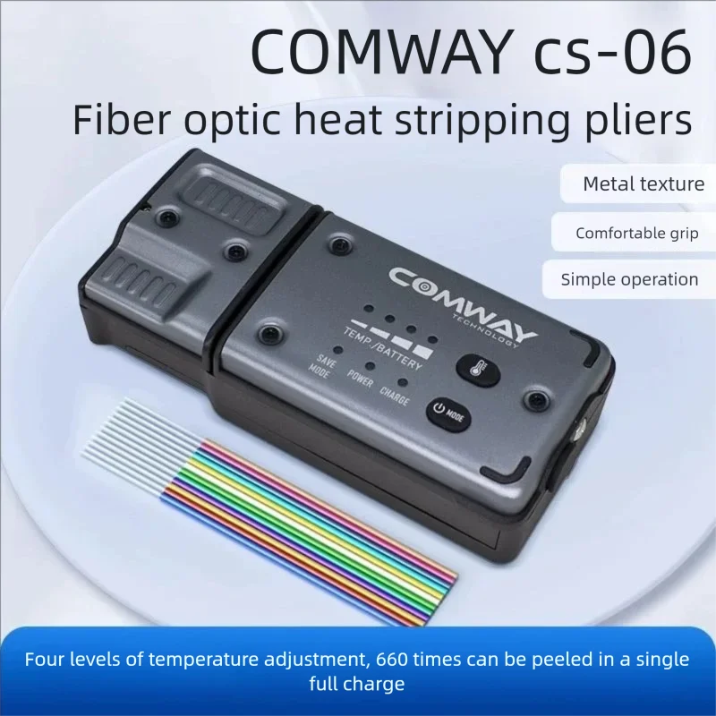 Comway CS-06 Professional Thermal Fiber Optic Stripper Machine,110V/220V Adjustable for FTTH Cable & Ribbon Fiber Jacket Removal
Comway CS-06 Professional Thermal Fiber Optic Stripper Machine,110V/220V Adjustable for FTTH Cable & Ribbon Fiber Jacket Removal