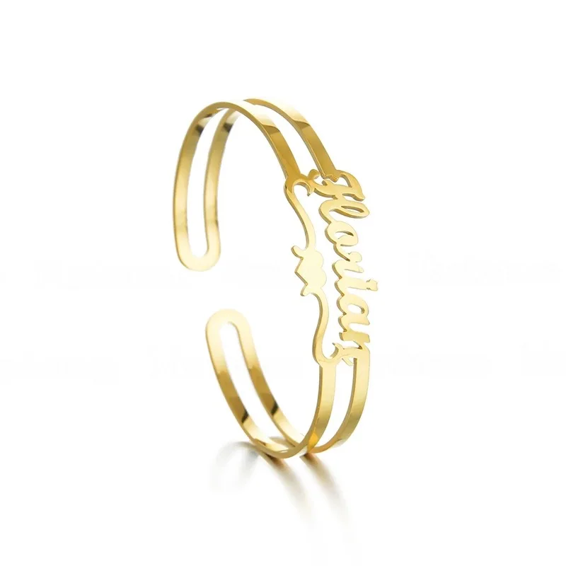 Personalized Custom Name Bangles Bracelet For Women Men Jewelry Stainless Steel Electroplate Customized Gold Color Birthday Gift
Personalized Custom Name Bangles Bracelet For Women Men Jewelry Stainless Steel Electroplate Customized Gold Color Birthday Gift