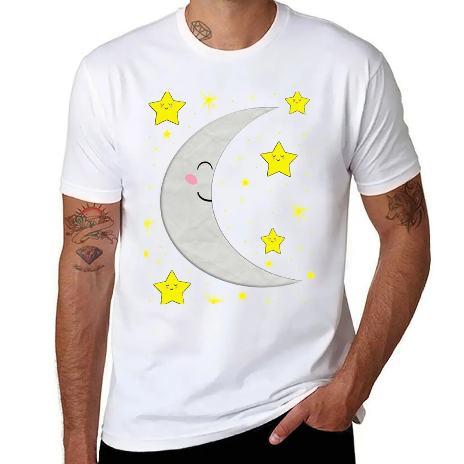 Sleeping Paper Moon + Stars T-Shirt man t shirts cotton t shirts cotton 100% T-Shirt
Sleeping Paper Moon + Stars T-Shirt man t shirts cotton t shirts cotton 100% T-Shirt