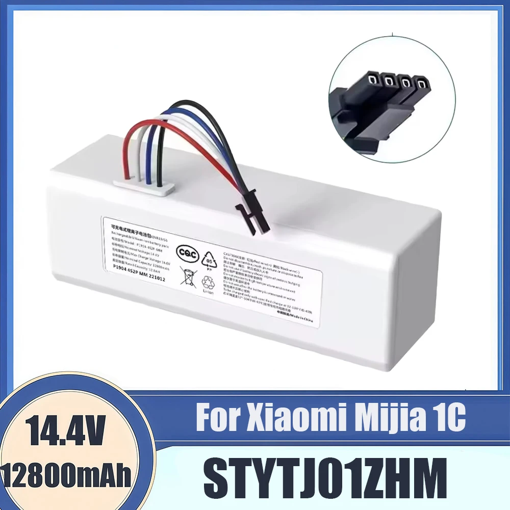 New 14.4V 12800mAh P1904-4S1P-MM Battery For Xiaomi Mijia 1C STYTJ01ZHM Robot Vacuum Mop Cleaner Accessories Parts original
New 14.4V 12800mAh P1904-4S1P-MM Battery For Xiaomi Mijia 1C STYTJ01ZHM Robot Vacuum Mop Cleaner Accessories Parts original