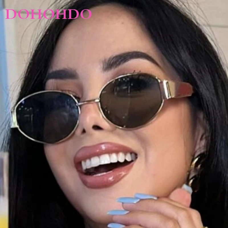 Luxury Metal Small Oval Women Sunglasses New Fashion Brand Designer Eyewear Men Travel Driving Shades Fishing Eyeglasses UV400
Luxury Metal Small Oval Women Sunglasses New Fashion Brand Designer Eyewear Men Travel Driving Shades Fishing Eyeglasses UV400