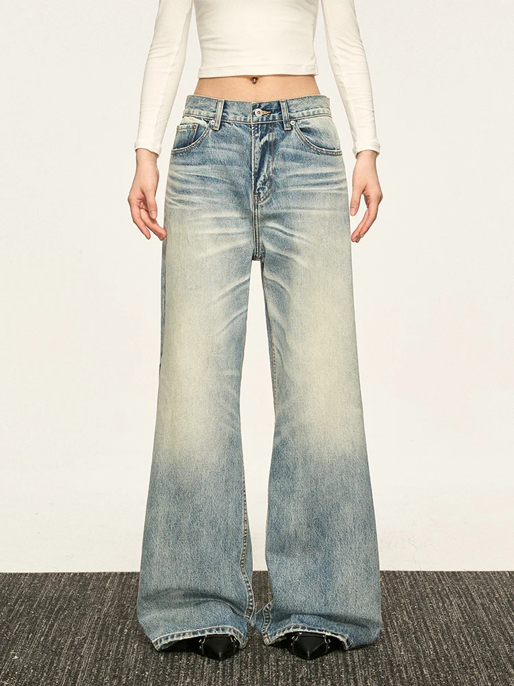 Aaisup American Sle синие джинсовые джинсы с талией, женские весенне-осенние дизайнерские потертые прямые широкие брюки, повседневные свободные брюки
Aaisup American Sle синие джинсовые джинсы с талией, женские весенне-осенние дизайнерские потертые прямые широкие брюки, повседневные свободные брюки