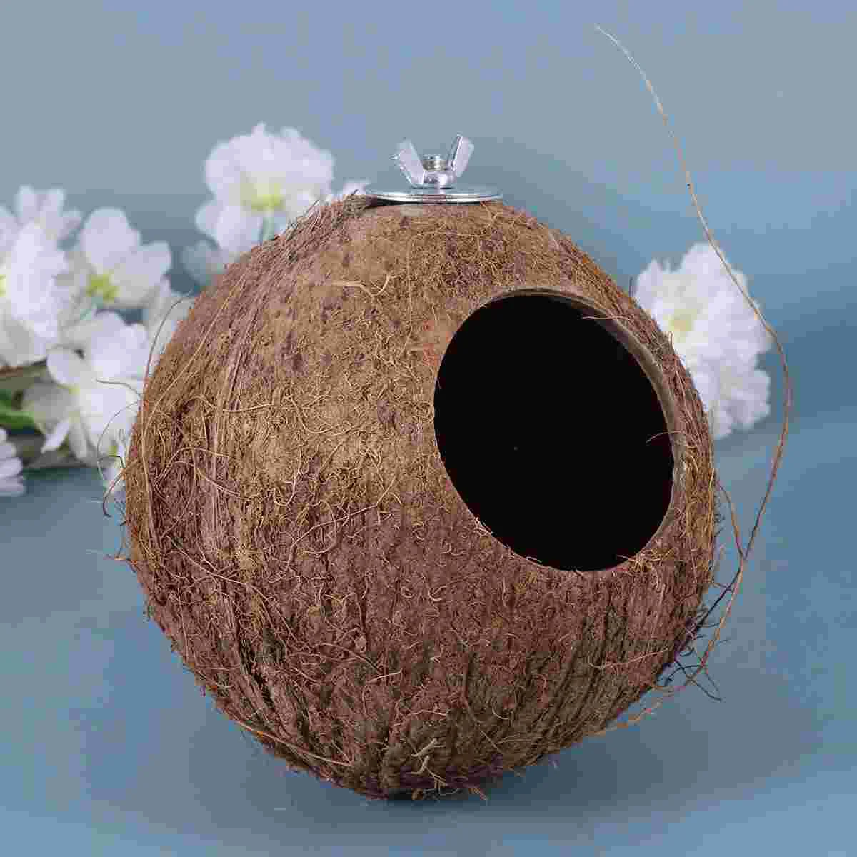 1pc Bird Nest Coconut Shell Nest Creative Playing Birds Parrots Shade Relaxing(Coffee) nest for parrots
1pc Bird Nest Coconut Shell Nest Creative Playing Birds Parrots Shade Relaxing(Coffee) nest for parrots